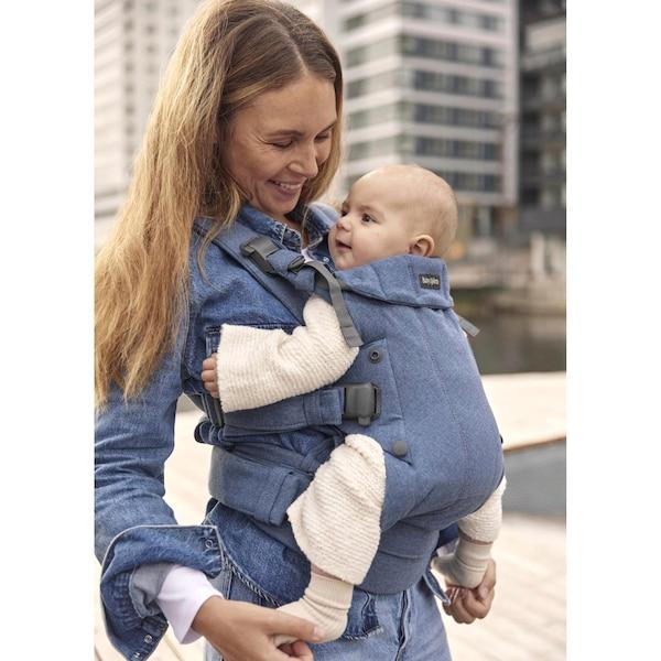 babywalz BabyBjörnBabytrage Harmony blau Günstiger Verkauf