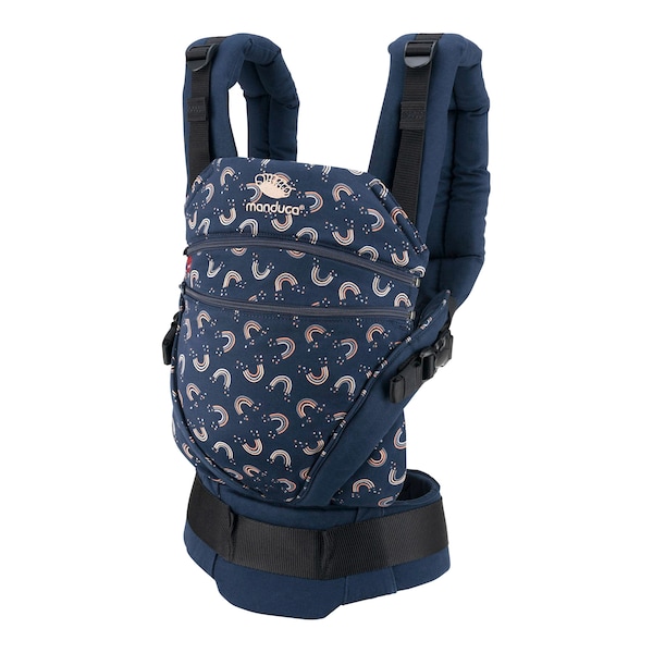babywalz manduca® - XTBabytrage 3 Tragepositionen Limited Edition navy / print