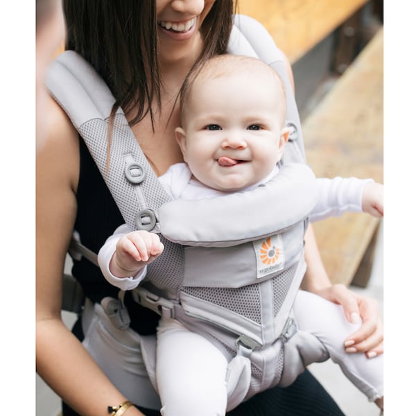 babywalz Ergobaby® - OMNI 360Cool Air Mesh Babytrage 4 Tragepositionen pearl grey Großer Ausverkauf