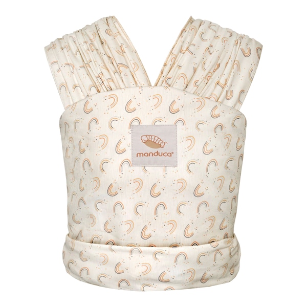 babywalz manduca® - SLINGBabytragetuch 510cm Limited Edition sand / print Super Sparpreis