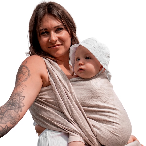 babywalz HOPPEDIZ®Babytragetuch Gewebtes Tragetuch kbA Grenada natur Nur noch ein Tag übrig