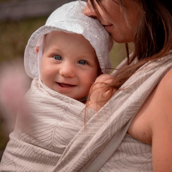 babywalz HOPPEDIZ®Babytragetuch Gewebtes Tragetuch kbA Grenada natur Nur noch ein Tag übrig