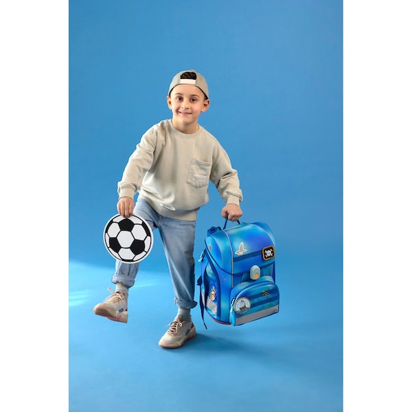 babywalz LässigSchulranzen-Set Boxy Unique gradient 7-tlg. blau Exklusivangebot