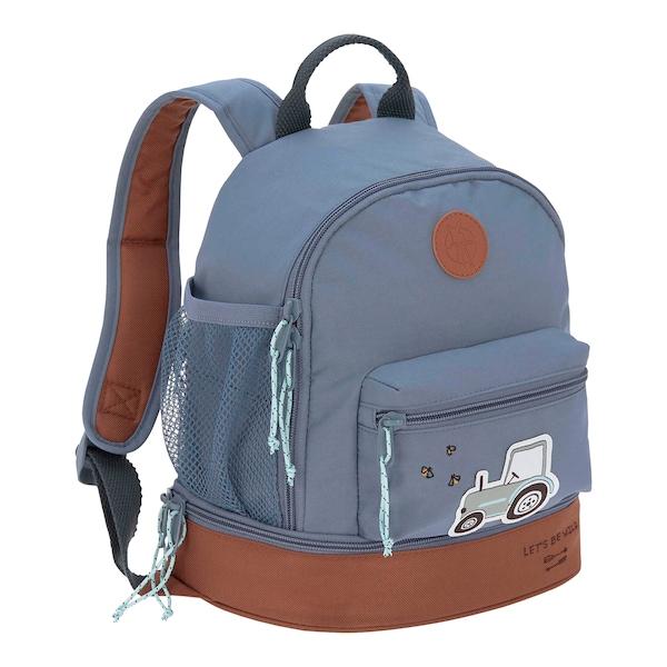 babywalz LässigKindergartenrucksack Mini Backpack Adventure Traktor blue denim