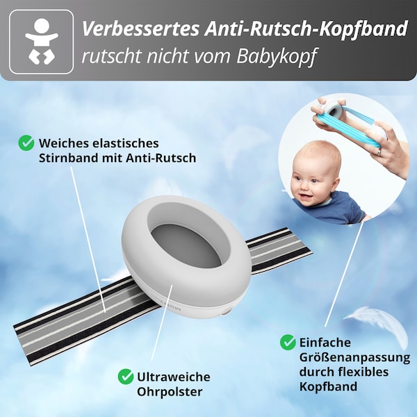 babywalz AlpineMuffy Baby Gehörschutz schwarz Weihnachtsangebot