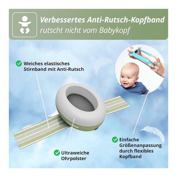 babywalz AlpineMuffy Baby Gehörschutz grün Muttertagsangebot