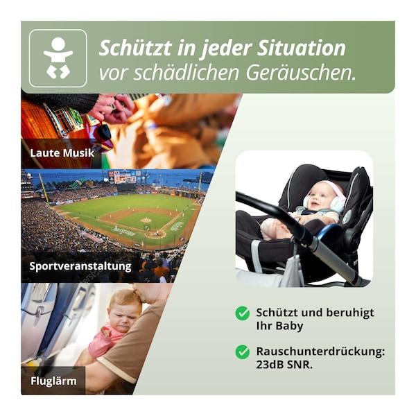 babywalz AlpineMuffy Baby Gehörschutz grün Muttertagsangebot