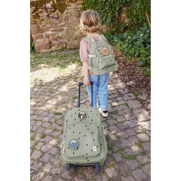babywalz LässigKindertrolley Happy Prints olive Vatertagsangebot