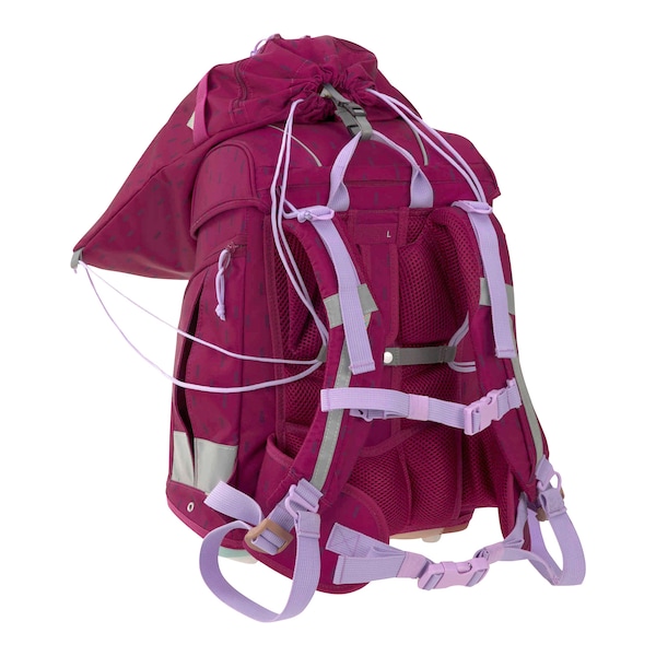 babywalz LässigSchulranzen-Set Boxy Unique 7-tlg. Speckles berry Lagerräumung
