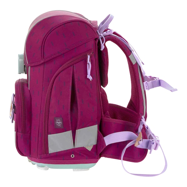 babywalz LässigSchulranzen-Set Boxy Unique 7-tlg. Speckles berry Lagerräumung