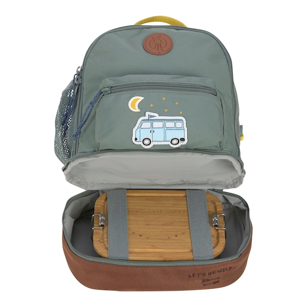 babywalz LässigKindergartenrucksack Mini Backpack Adventure Bus blau Neueste Mode