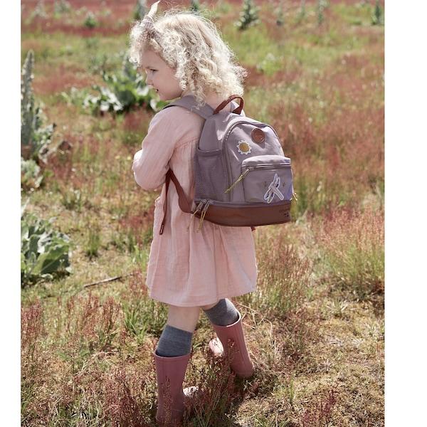 babywalz LässigKindergartenrucksack Mini Backpack Adventure Libelle light purple Blitzangebot