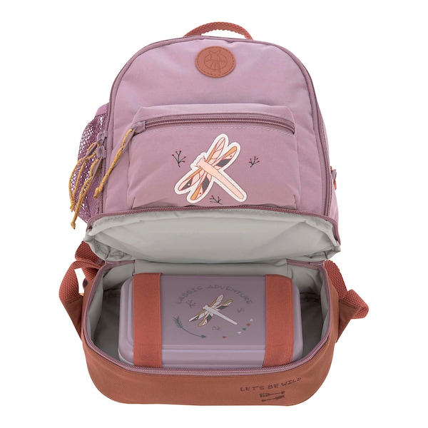 babywalz LässigKindergartenrucksack Mini Backpack Adventure Libelle light purple Blitzangebot