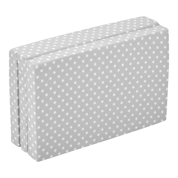 babywalz AlviMatratze für Reisebett 60x120 cm grau / kleiner Stern Letzter Tag