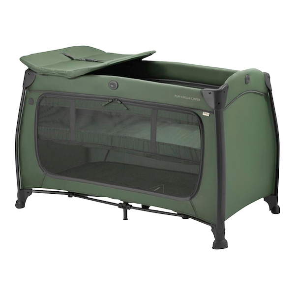 babywalz HauckReisebett Play n Relax Center Dark Green Zeitbegrenzte Promotion