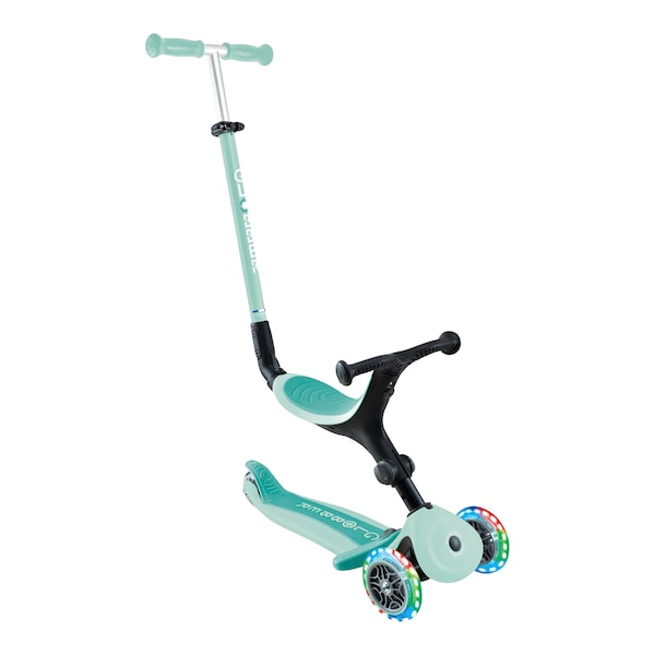 babywalz GlobberScooter 3in1 Go-Up active mit Leuchtrollen mint