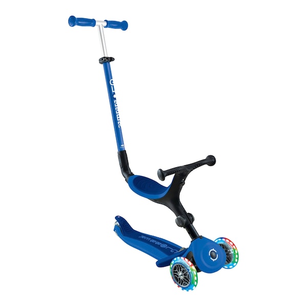 babywalz GlobberScooter 3in1 Go-Up active mit Leuchtrollen blau Sonderangebot
