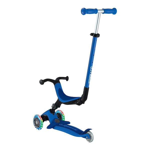 babywalz GlobberScooter 3in1 Go-Up active mit Leuchtrollen blau Sonderangebot