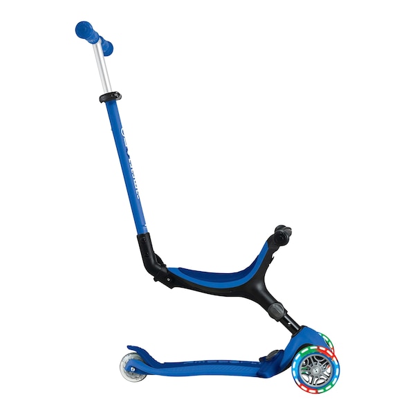 babywalz GlobberScooter 3in1 Go-Up active mit Leuchtrollen blau Sonderangebot