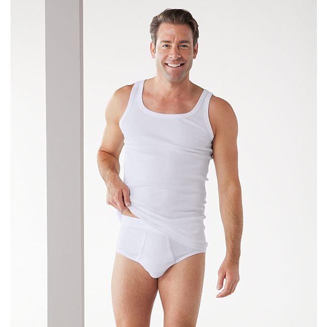 babybutt Erwin Müller Feinripp Herren-Unterhemd im 4er-Pack 2025