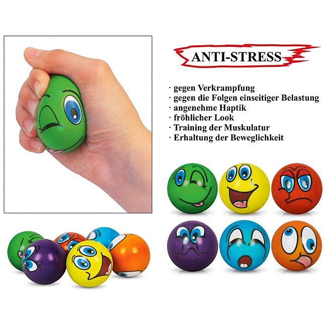 babybutt Anti-Stress-Ball im 6er-Set 2025