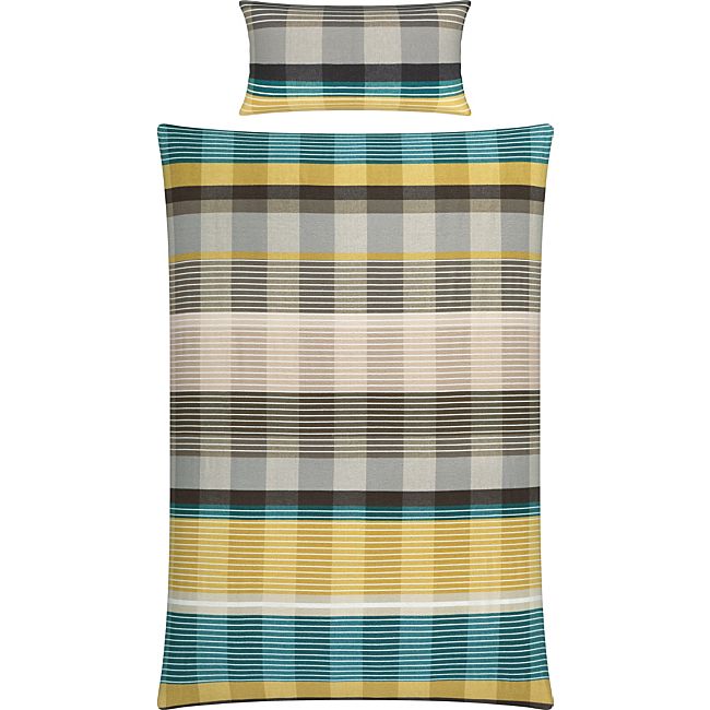 babybutt Erwin Müller Mix & Match Feinbiber Bettwäsche "Karo" Top Angebot