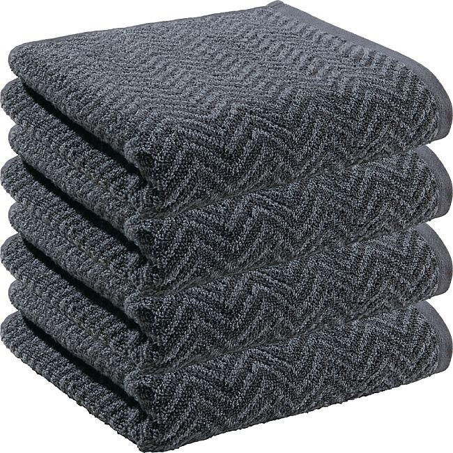 babybutt REDBEST Walk-Frottier Handtuch "Palmdale" im 4er-Pack