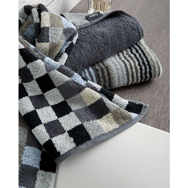 babybutt Cawö Walk-Frottier Duschtuch "Unique Karo" im Angebot