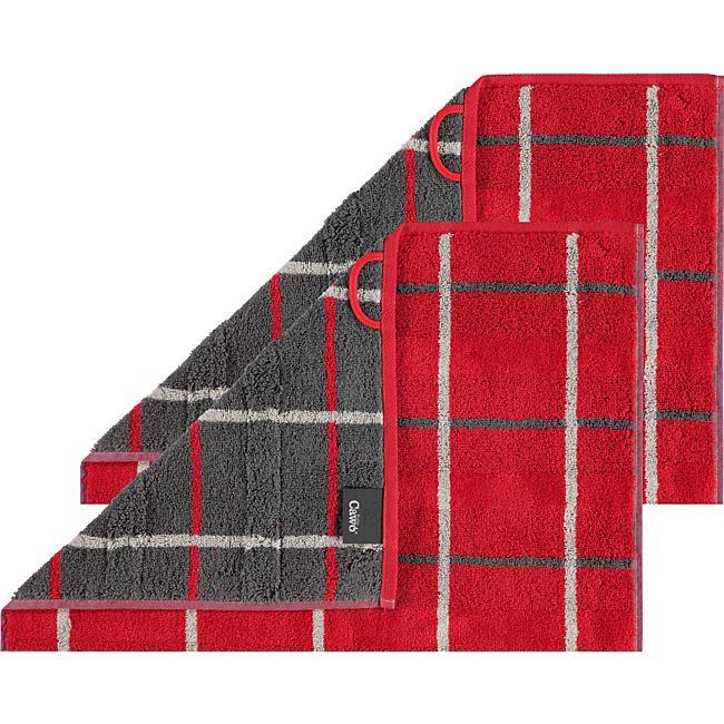babybutt Cawö Walk-Frottier Gästetuch "Noblesse Square" im 2er-Pack