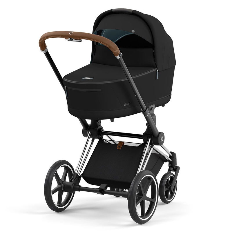 babyonlineshop CYBEX PRIAM Kinderwagen Sepia Black Bundle New Generation inkl. 7 Zubehörartikel Sonderangebot der Fabrik