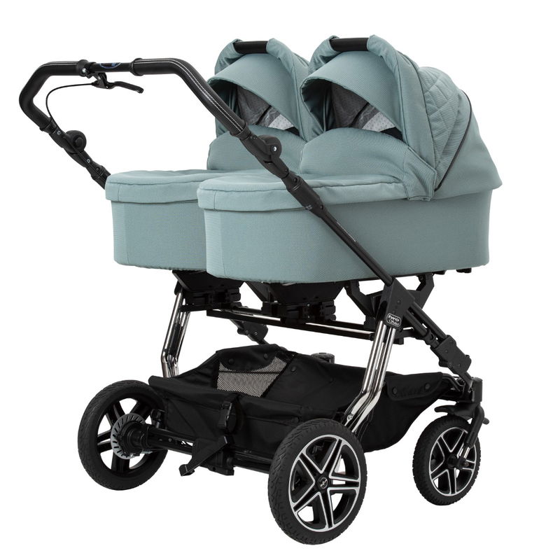 babyonlineshop Hartan 2025 Zwillings-/Geschwisterwagen Two Select – schwarz Riesige Rabatte
