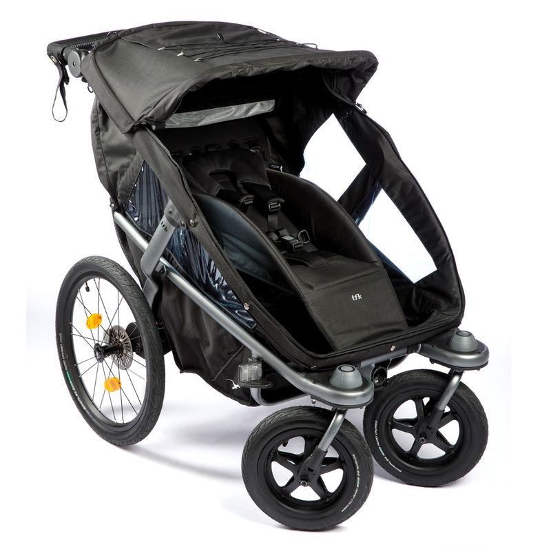 babyonlineshop tfk Velo 2 Fahrradanhänger schwarz 50% Rabatt mit kostenlosem Versand