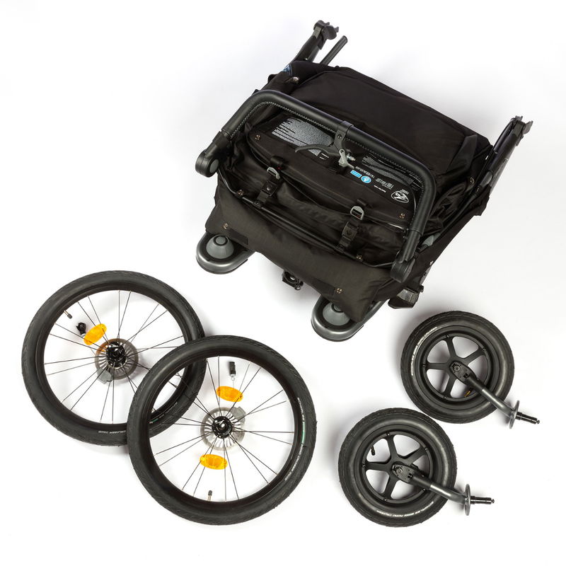 babyonlineshop tfk Velo 2 Fahrradanhänger schwarz 50% Rabatt mit kostenlosem Versand