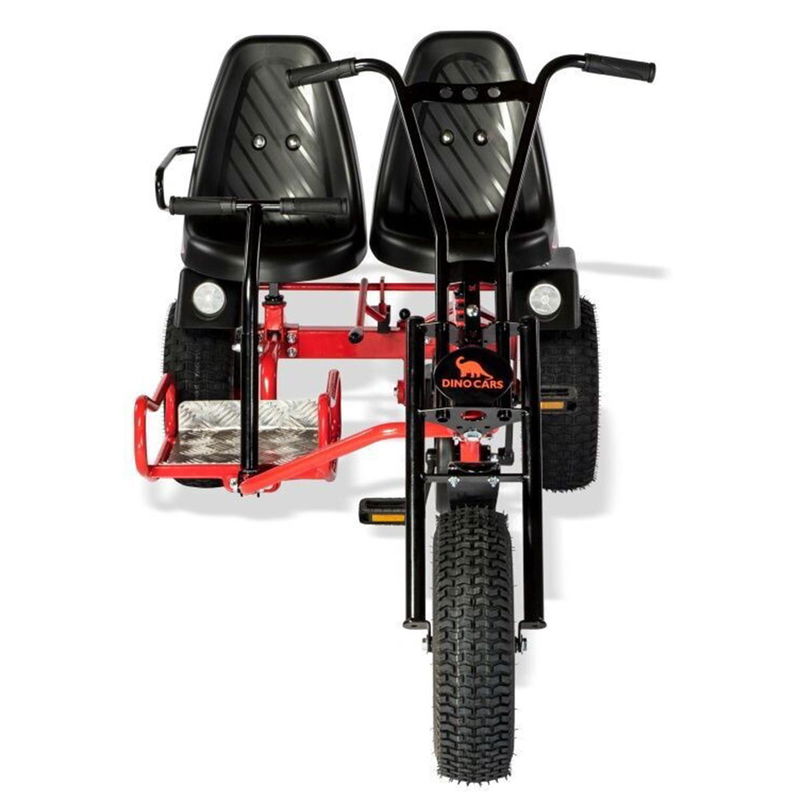 babyonlineshop Dino Cars 2Rider F GoKart rot/schwarz mit Offroad/Breitreifen Blitzverkäufe
