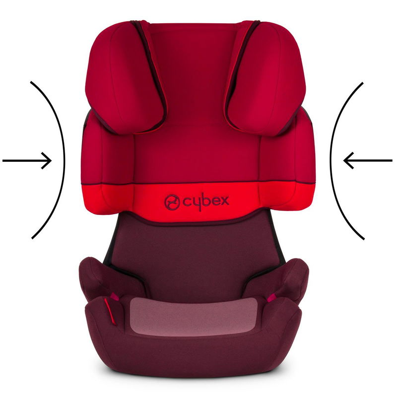 babyonlineshop CYBEX Solution X-Fix Kindersitz Rumba Red Gruppe 2/3 Saisonschlussverkauf