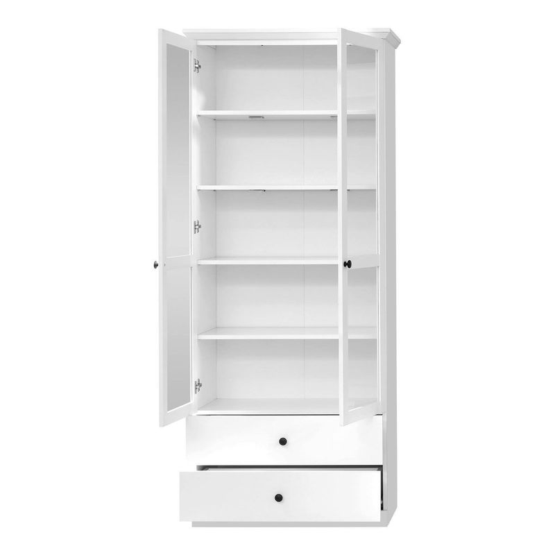 babyonlineshop trendteam Baxter Vitrine hoch weiß Dekor Begrenzte Freigabe