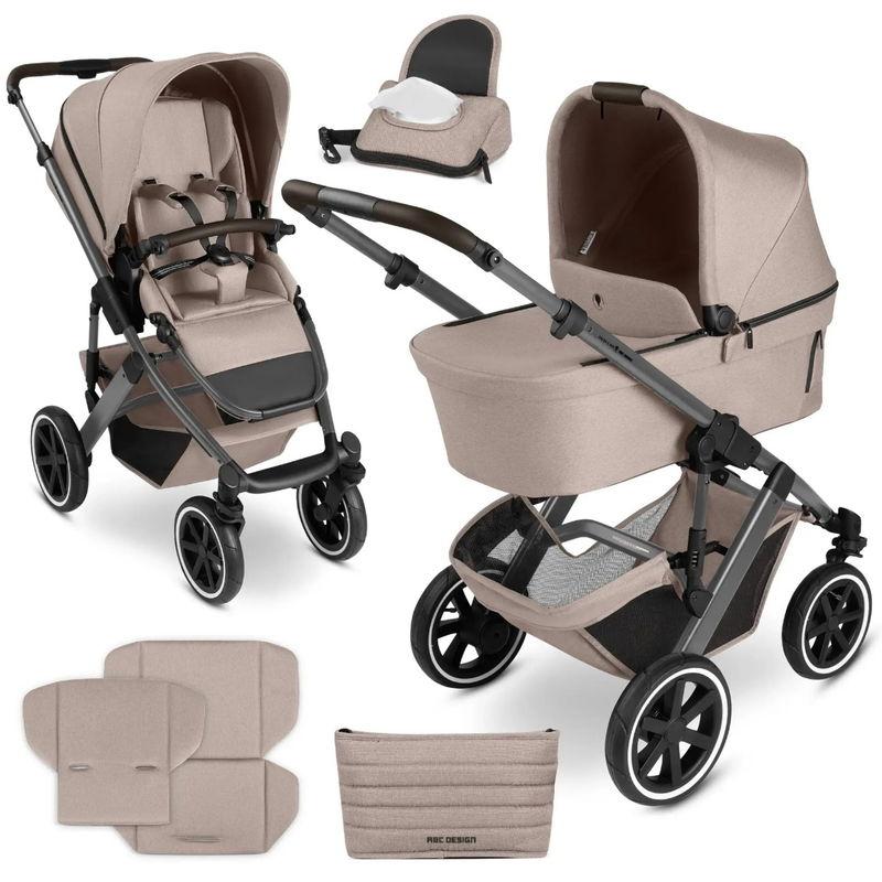 babyonlineshop ABC Design Salsa 5 Air Kombikinderwagen Camel Fabrikpreis