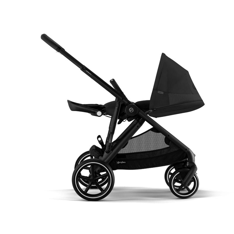 babyonlineshop CYBEX Gazelle S Kinderwagen Moon Black + Cloud T I-Size + Zubehör Bundle Osterangebot