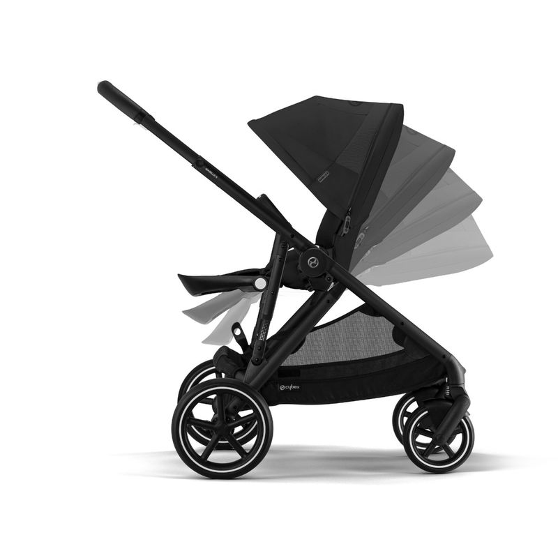 babyonlineshop CYBEX Gazelle S Kinderwagen Moon Black + Cloud T I-Size + Zubehör Bundle Osterangebot