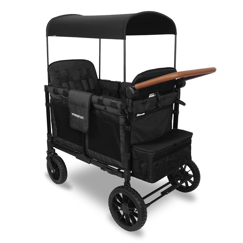 babyonlineshop WonderFold W4 Luxe Bollerwagen - Volcano Black Neueste Mode