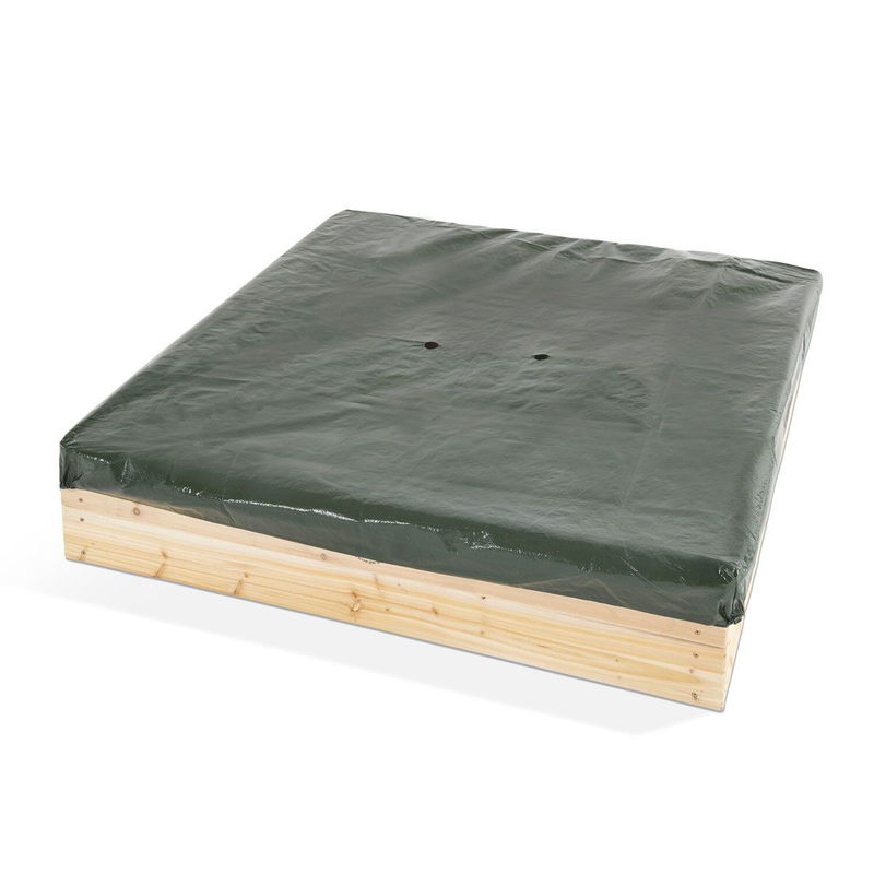 babyonlineshop Plum quadratischer Sandkasten aus Holz aus hochwertigem nachhaltig angebautem Holz Tägliche Deals