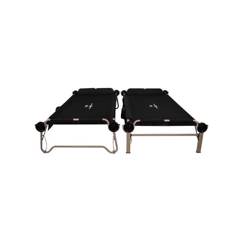 babyonlineshop Disc-O-Bed 2XL Etagenbett schwarz modernes Feld- und Campingbett Tiefpreis