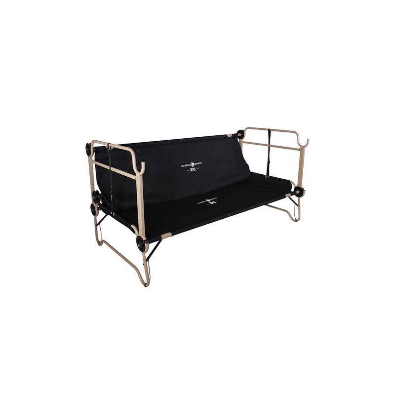 babyonlineshop Disc-O-Bed 2XL Etagenbett schwarz modernes Feld- und Campingbett Tiefpreis