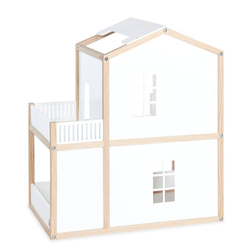 babyonlineshop Pinolino Puppenhaus Ida Kiefer und MDF weiß lackiert Super Sparpreis
