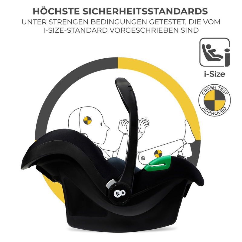 babyonlineshop Kinderkraft MINK PRO i-Size Kindersitz black 40-75 cm Vierteljährliche Förderung