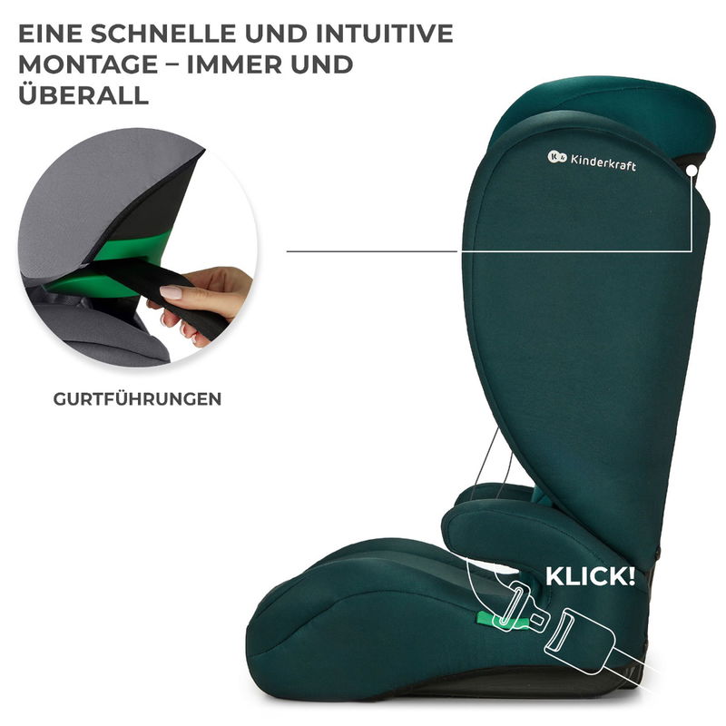 babyonlineshop Kinderkraft Kindersitz I-SPARK i-Size green 50% Rabatt mit kostenlosem Versand