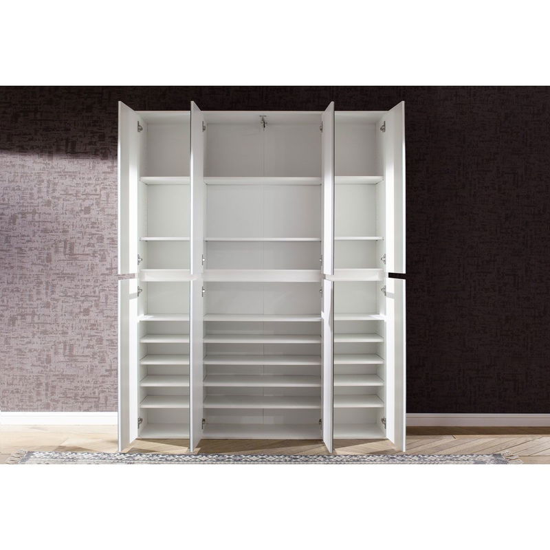 babyonlineshop trendteam Mirror Spiegelgarderobenschrank Weiß Melamin Hotsell