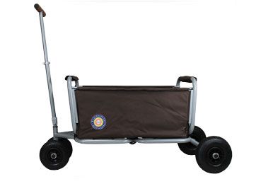 babyonlineshop Beachtrekker LiFe Bollerwagen blau stabil und leicht inkl. Feststellbremse Saisonschlussverkauf