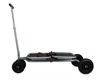 babyonlineshop Beachtrekker LiFe Bollerwagen blau stabil und leicht inkl. Feststellbremse Saisonschlussverkauf
