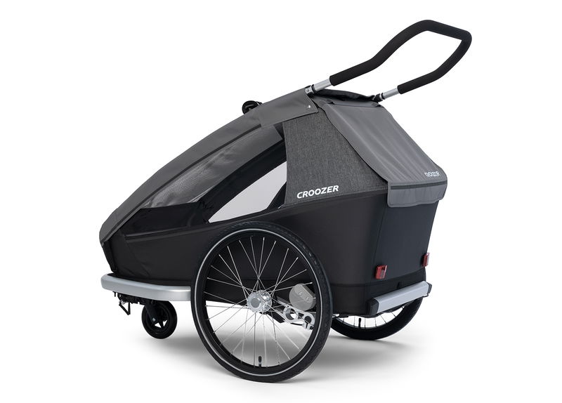 babyonlineshop Croozer Kid Keeke 2 Mountain grey 2in1 Fahrradanhänger & Buggy-Set Saisonale Angebote